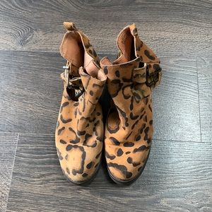 Topshop Leopard Print Boots